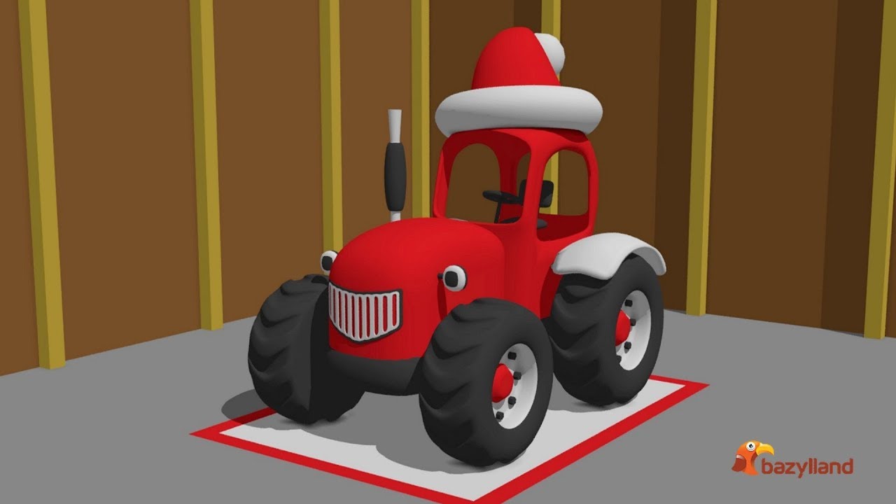 Про красный трактор. Красный трактор. Синий трактор. Красный трактор из мультика. Красный трактор игрушка из мультика.