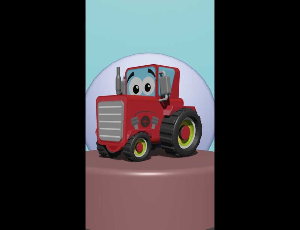 Excavators, Tractors, Construction Vehicles and Working People