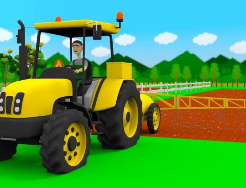 Small underground garages and tractors for Sowing Corn – Welcome to my Animated farm from Bazylland