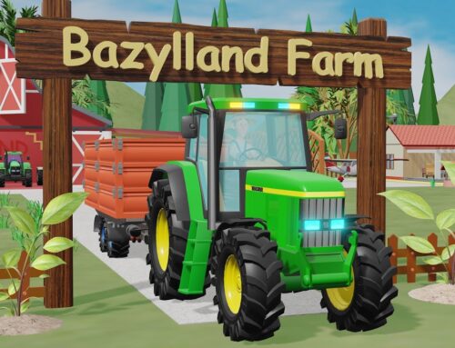 Colorful Farm and Fertilizer Factory – Tractors from the Barn and Meet Agricultural Machines