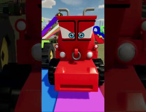 New Uncommon Tractors and Never Seen Vehicles on a Farm – Tractors on colorful platforms