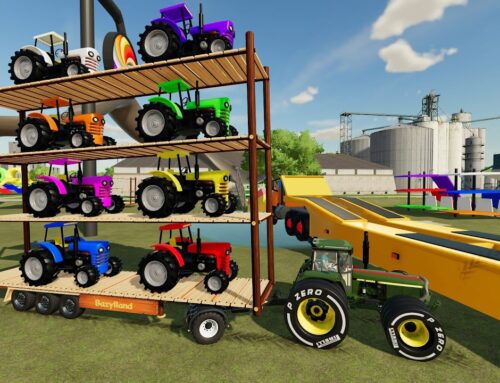 Tractors in Prison and New Four-Story Transport Trailer – New Objects and Tractors in Farming 22