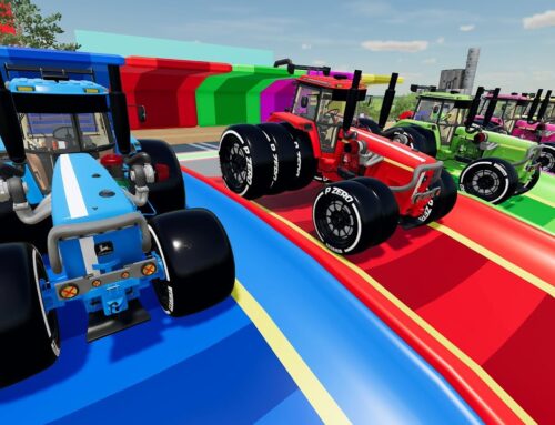 Turbo Tractors with Pirelli Slick tires And Trailers full of Balls and a Freaky Obstacle Track