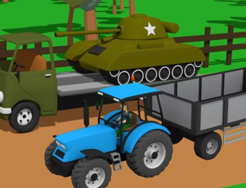 Military Vehicles and Colorful Tractors – Construction and Uses That is Bazylland for Kids