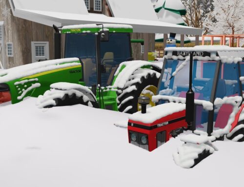 Winter on the farm❄️ Tractor Snow Clearing with rotary Snow plow and deep Snow Challenge