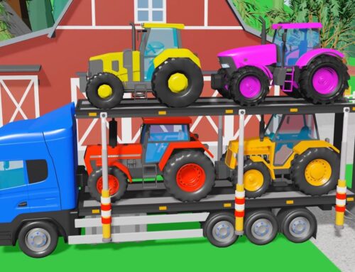 Color Tractors & Agricultural Vehicles – 60 Minutes of Farm Animation Full of Surprises