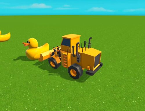 Tractor, Loader and Other Vehicles VS Yellow Duck, Big Cow or Glass Bottles