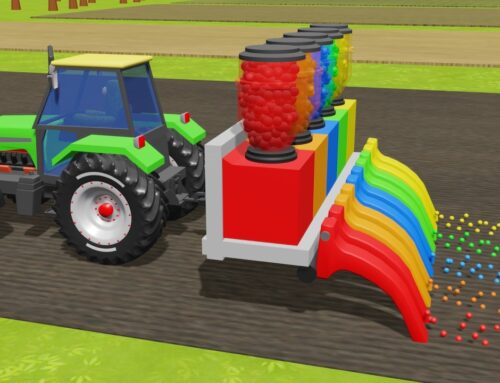 Silos Full of Colorful Seed Balls and Irreplaceable Tractors in Action – Guess the Colors