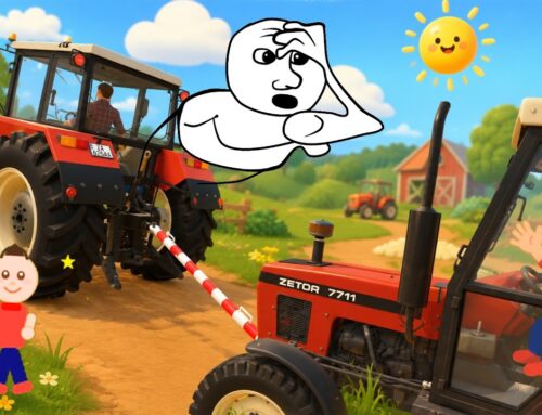 Tractor Stuck in Mud on the Farm or Zator to the Rescue Zetor – Video Mud for Kids