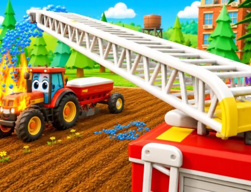 Tractor at Work and Such a Surprise! Colorful Vehicles and Tractors [animation for Kids]