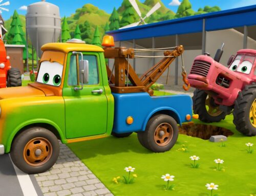 Tractor Farm and One McQueen in Trouble – Working on the Farm and Patching Up the Property