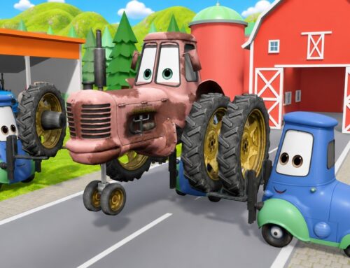 Colorful Straw Bales! and McQueen Tractors in Action – The Biggest Bales! and Hard Work on the Farm!